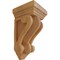 Ekena Millwork 2 1/4"W x 2 1/4"D x 4 1/4"H Devon Traditional Wood Corbel, Red Oak CORW02X02X04DERO - alternate 1